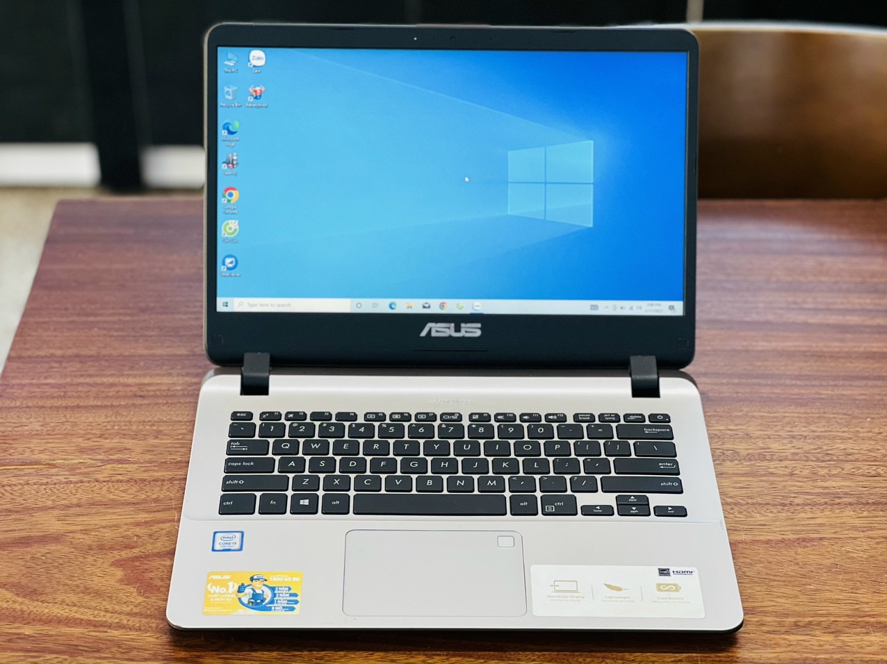 Laptop Asus X407U i3-7020U 8G 128G Zin BH 6 tháng